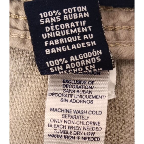 Vtg Ralph Lauren Cargo Shorts 38 Khaki Corduroy Baggy Utility Gorpcore Y2K Chaps - Picture 8 of 8